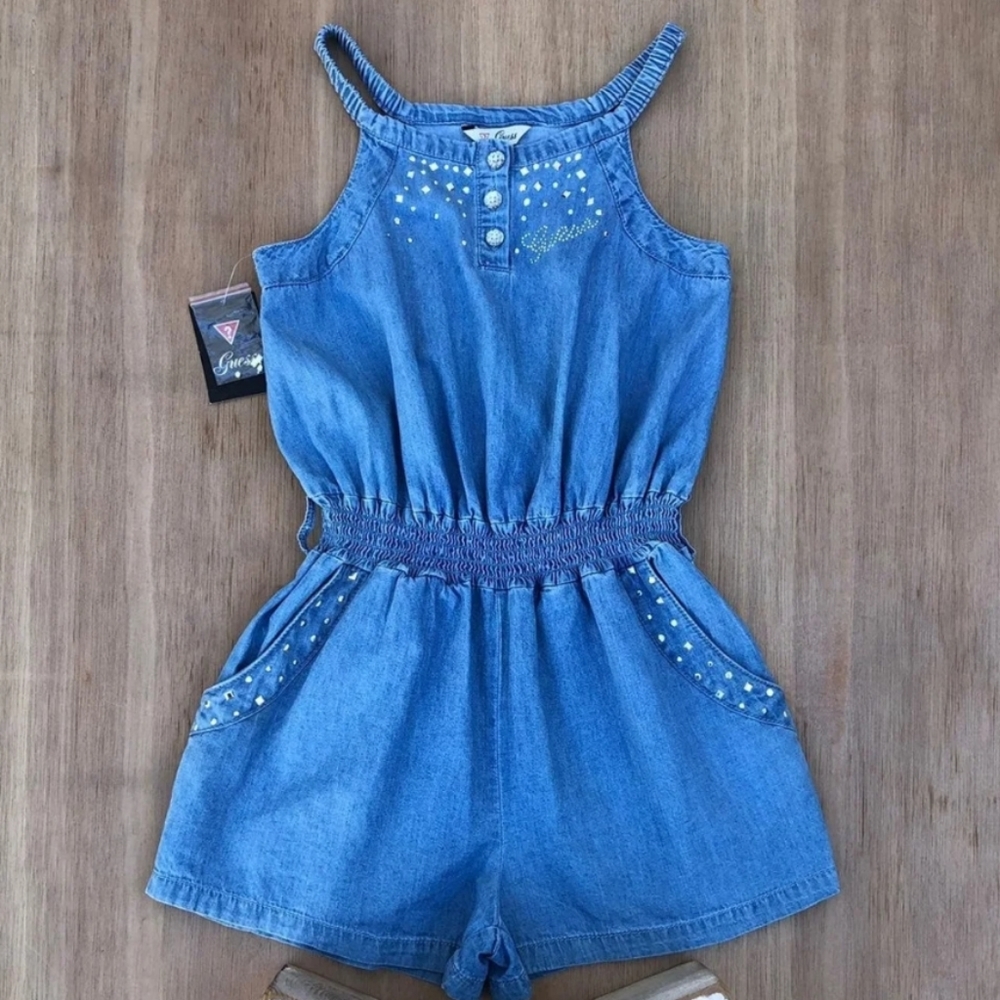 Denim Romper